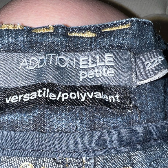 Addition Elle Versatile Straight Pull On Petite Jeans - Picture 5 of 8